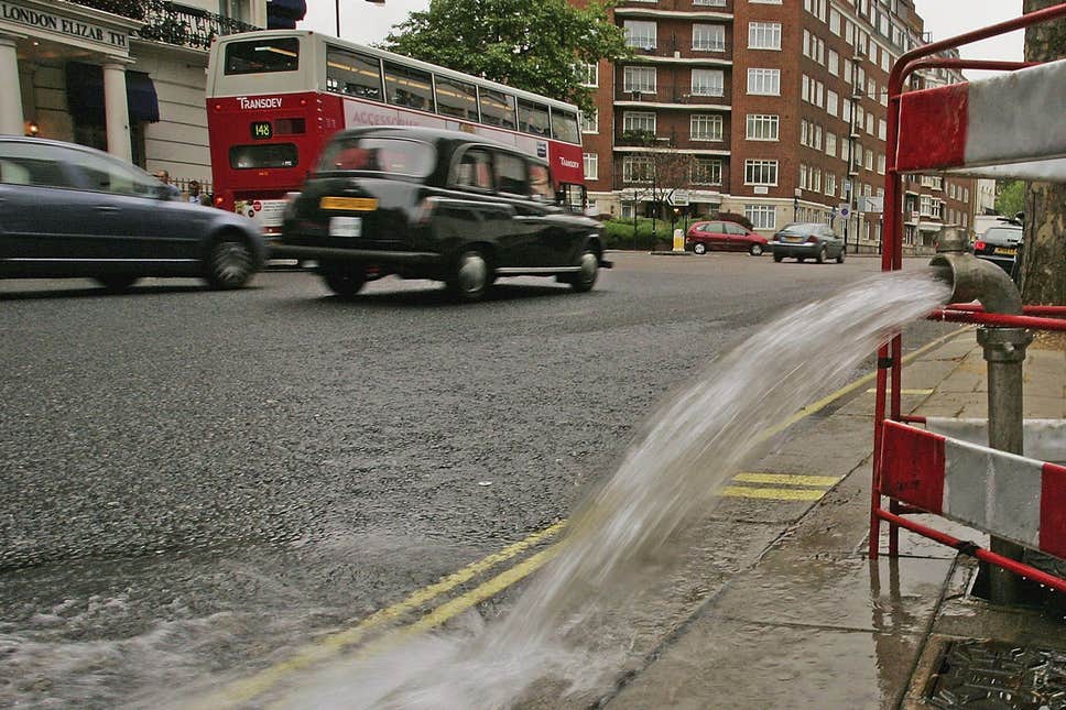 London pipe burst